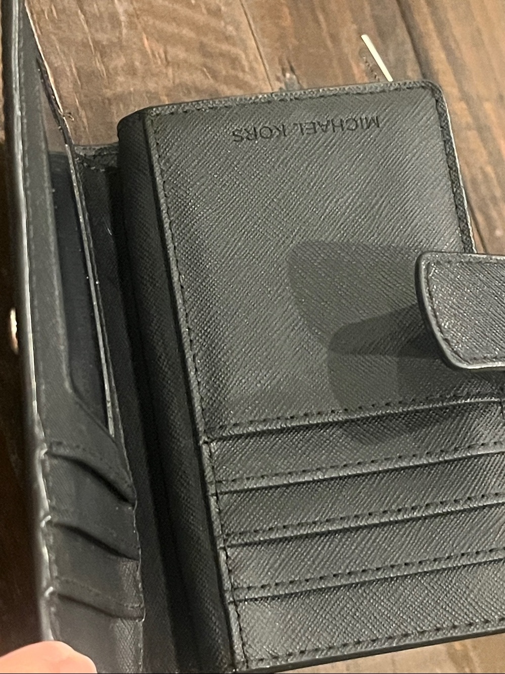 Michael Kors Saffiano Leather Medium Bifold Wallet - Picture 10 of 16